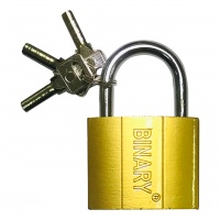 Замок навесной "золото" 60 мм, «Binary»