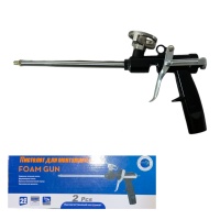 Пистолет для монтажной пены, алюминиевый корпус Foam Gun,чёрный